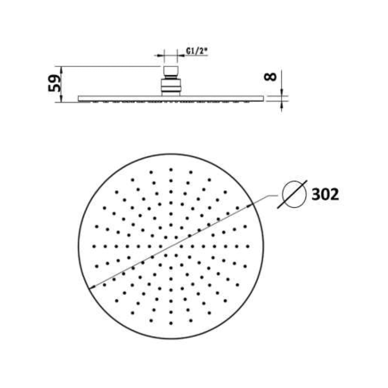millennium-akemi-round-overhead-shower-300mm_specs