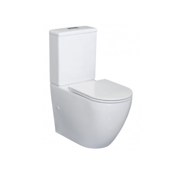 Fienza Alix Rimless Back To Wall Toilet Suite With Slim Seat