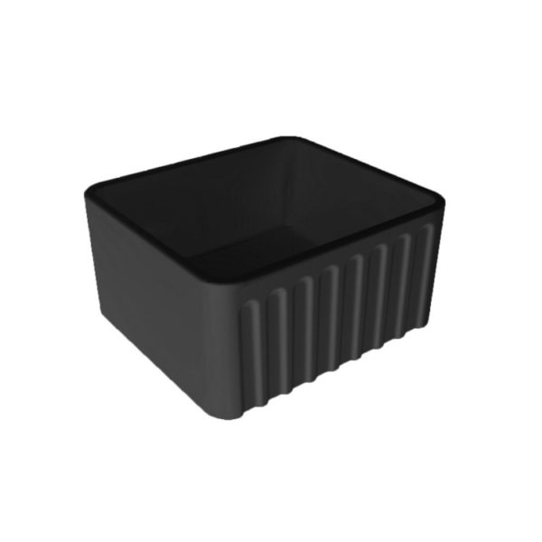 Turner Hastings Novi 50 x 46 Matte Black Fine Fireclay Butler Sink