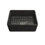Turner Hastings Novi 60 x 46 Matte Black Fine Fireclay Butler Sink