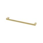 gloss single towel rail 600mm brushed gold