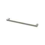 gloss single towel rail 600mm brushed nickel