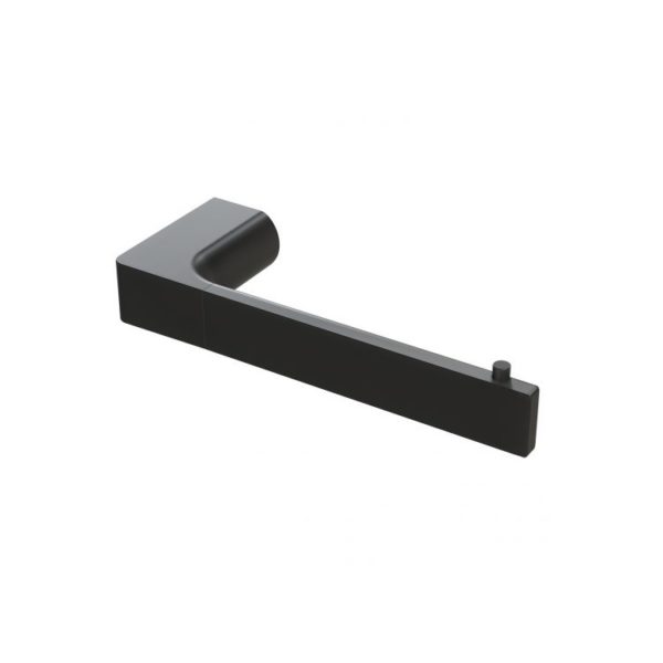 gloss toilet roll holder matte black