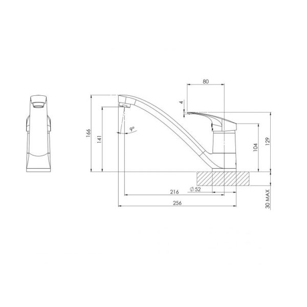 ivy cast sink mixer spec