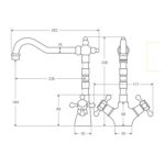 lillian sink shepherds crook mixer specs