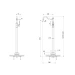 nostalgia floor mount bath mixer shepherds crook specs
