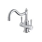 Phoenix Nostalgia Twin Handle Sink Mixer 220mm Shepherds Crook