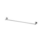 radii single towel rail 800mm round plate chrome