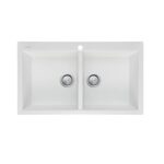 Oliveri Santorini Double Bowl Topmount Sink
