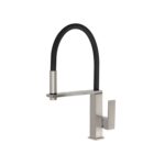 vezz flexible hose sink mixer square brushed nickel