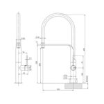 vido flexible hose sink mixer spec