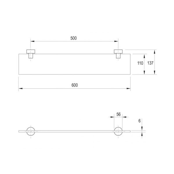 vivid glass shelf spec
