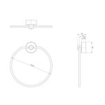 vivid hand towel holder spec