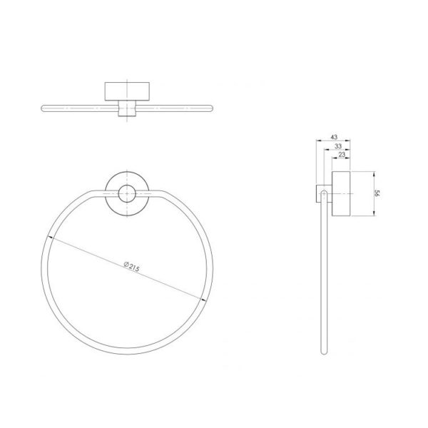 vivid hand towel holder spec