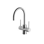 Phoenix Vivid Slimline Twin Handle Sink Mixer 160mm Gooseneck