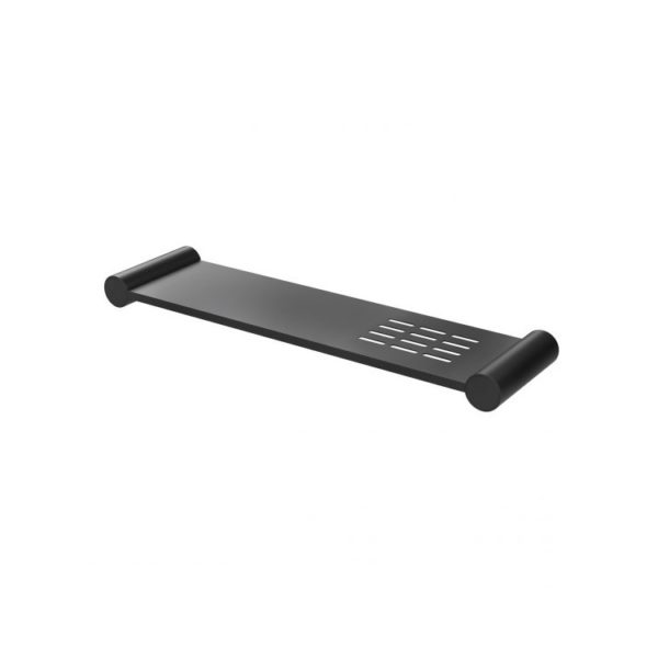 vivid slimline metal shelf matte black