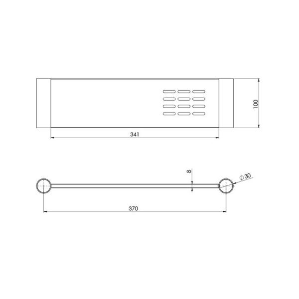vivid slimline metal shelf spec