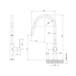 vivid slimline pull out sink mixer spec