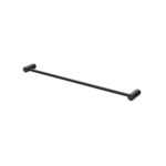 vivid slimline single towel rail 600mm matte black