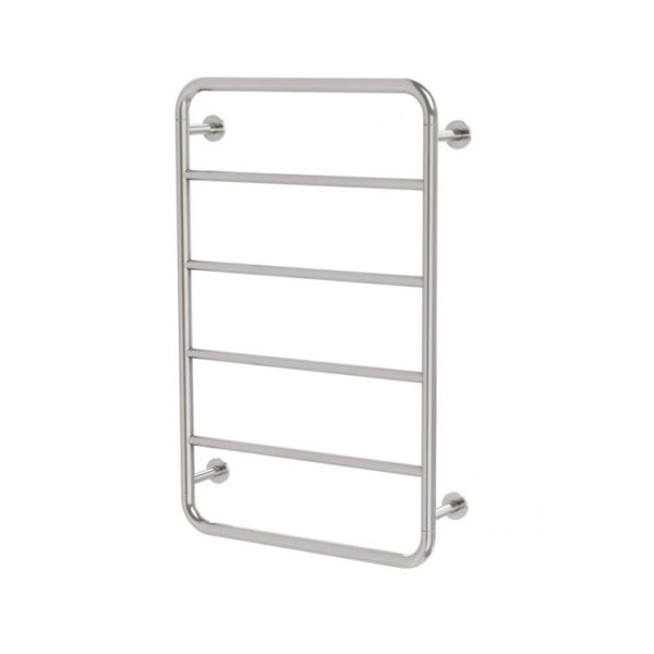 vivid slimline towel ladder 800×500 mm brushed nickel