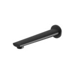 Arlo Wall Bath Outlet 200mm matte black