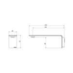 Axia Wall Basin Bath Outlet 200mm spec