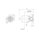 Builders Shower Wall Mixer Body Only spec