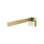 Designer Swivel Bath Outlet 230mm Squareline brushed gold