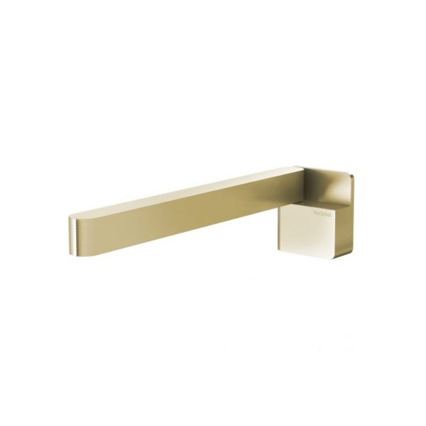 Designer Swivel Bath Outlet 230mm Squareline brushed gold