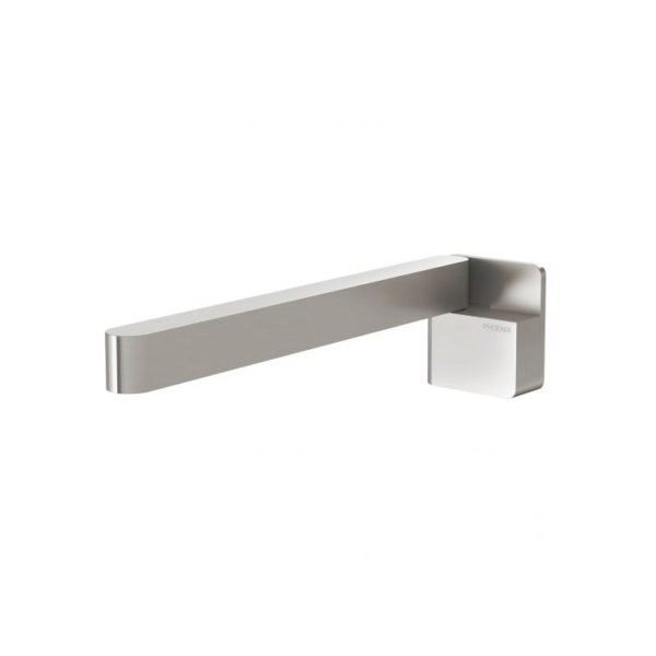 Designer Swivel Bath Outlet 230mm Squareline brushed nickel