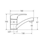 ECO Swivel Basin Mixer spec