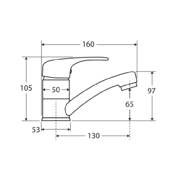 ECO Swivel Basin Mixer spec