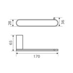 EMPIRE Toilet Paper Holder spec