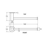 HUSTLE Toilet Paper Holder spec