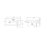 HUSTLE Wall Mixer with Spout spec
