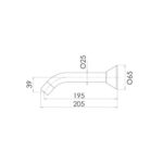 Ivy Bath Outlet 200mm spec