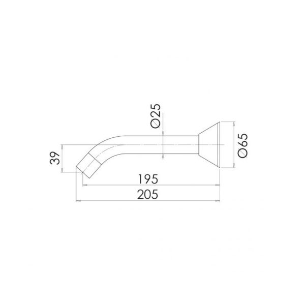 Ivy Bath Outlet 200mm spec