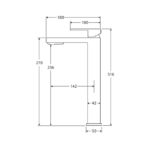 JET Tall Basin Mixer spec