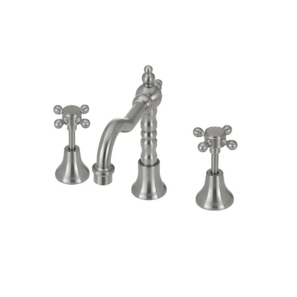 LILLIAN Shepherds Crook Basin Set brushed nickel