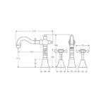 LILLIAN Shepherds Crook Basin Set spec