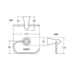 LILLIAN Toilet Roll Holder spec