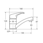 LOOP Swivel Basin Mixer spec