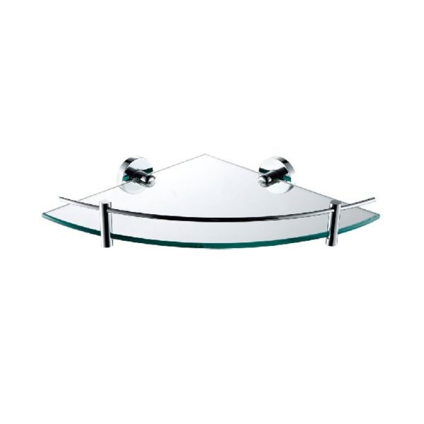 Fienza Michelle Glass Corner Shelf 250mm