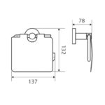 MICHELLE Toilet Paper Holder & Cover spec