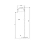 Vivid Floor Mounted Bath Outlet 940mm spec