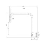 Vivid Pin Lever Wall Sink Set Squareline spec