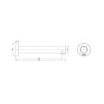 Vivid Wall Bath Outlet 150mm spec