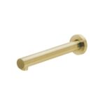 Vivid Wall Bath Outlet 200mm brushed gold