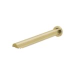 Vivid Wall Bath Outlet 32 x 300mm Angled brushed gold