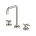 vivid slimline plus basin set brushed nickel